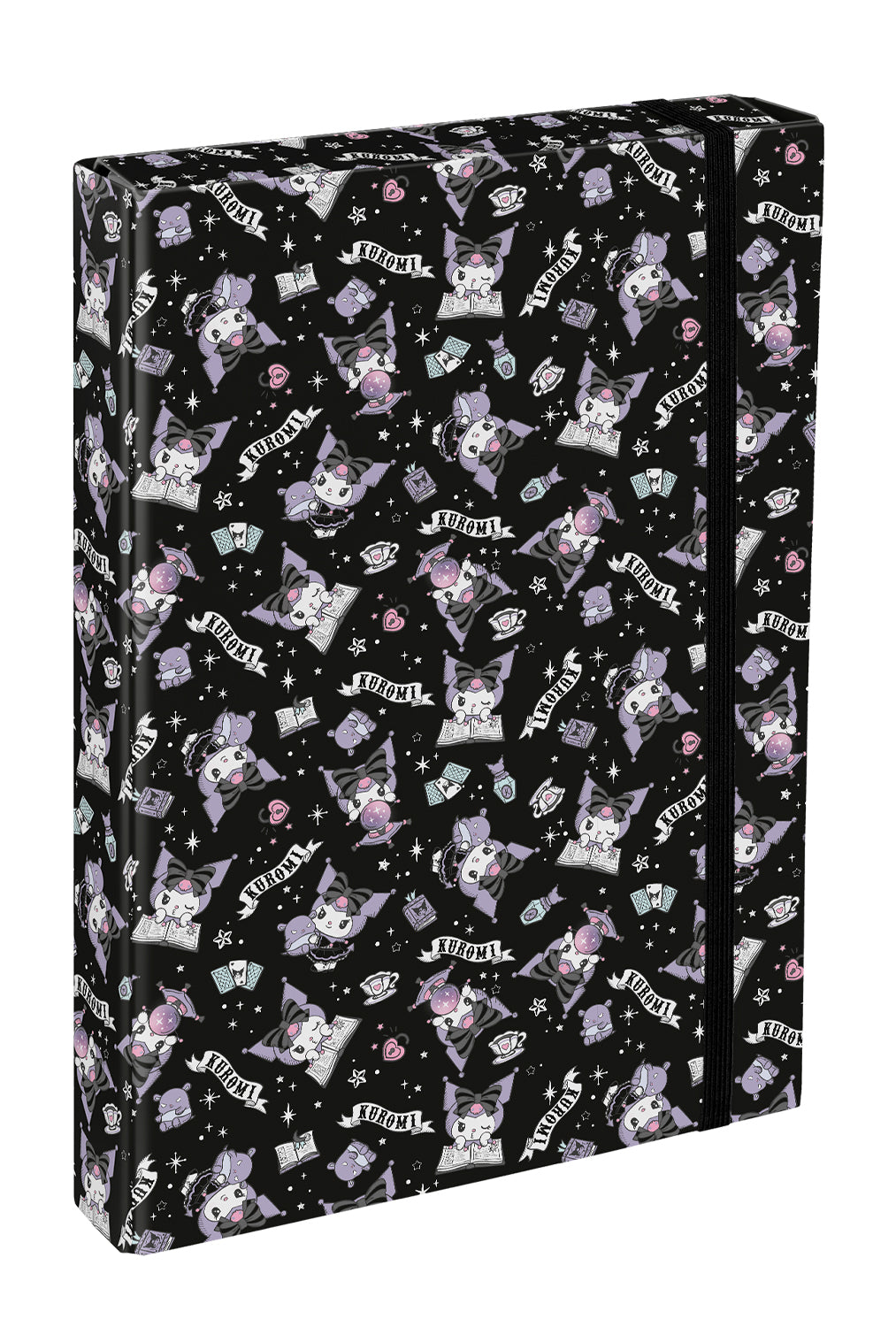 baagl-jumbo-kuromi-black-chemise-a4-lastique image 1