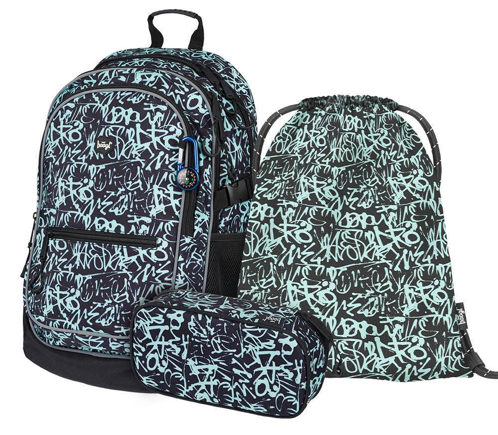 baagl-school-sets-core-graffito-sac-dos-3-pi-ces-gar-on image 1