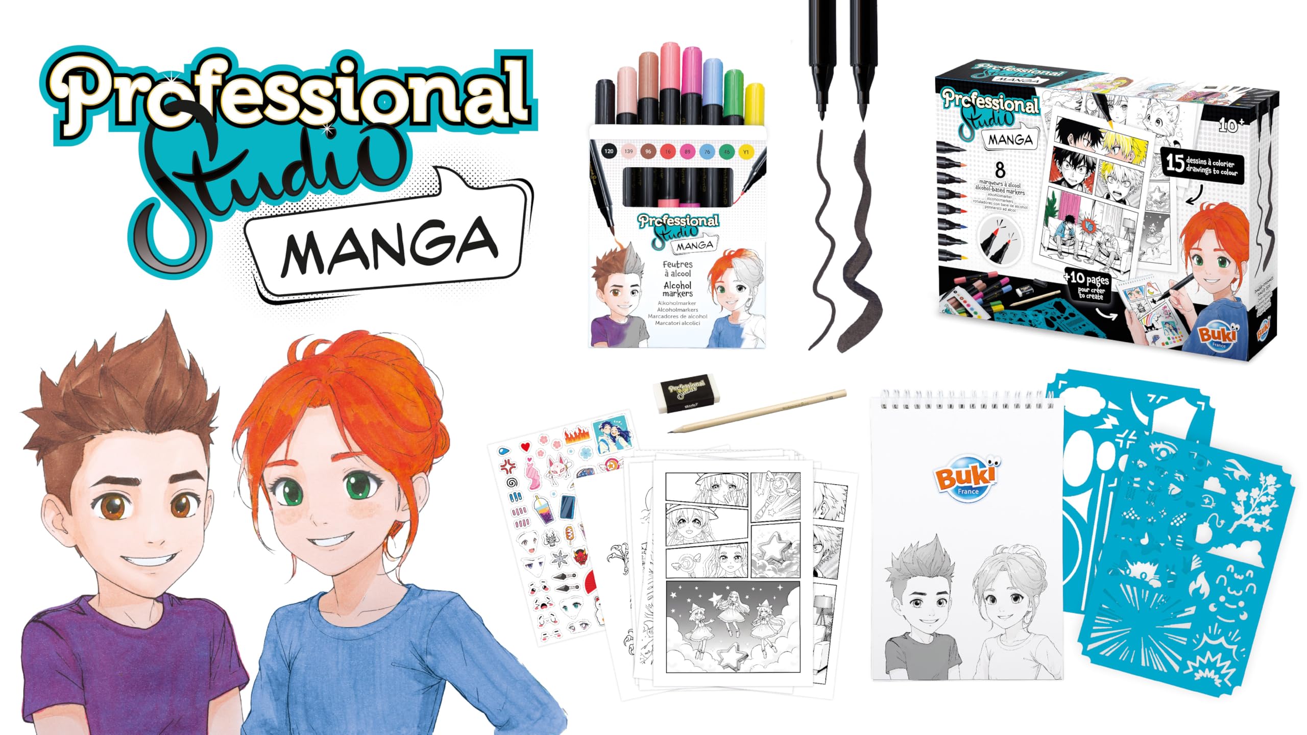buki-professional-studio-manga-carnet-8-feutres-alcool image 5