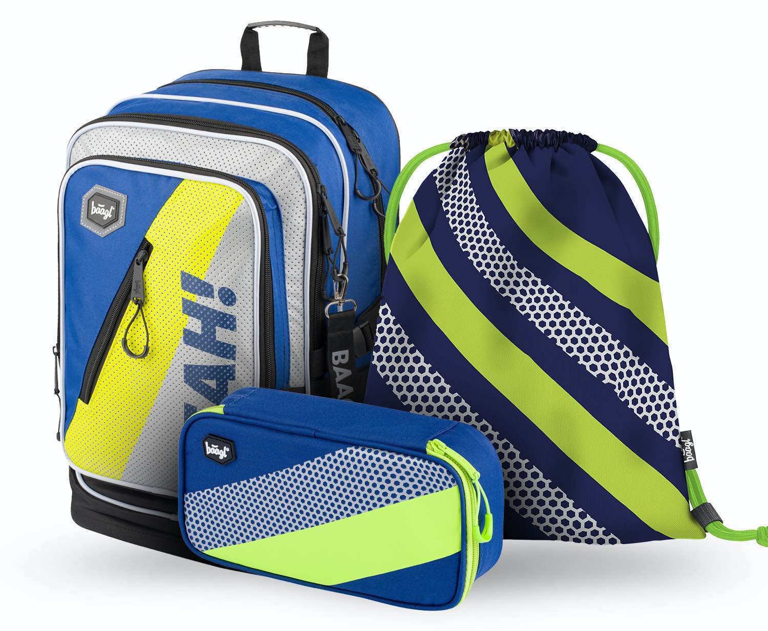 baagl-cubic-neon-ensemble-scolaire-3-pi-ces-cartable image 1