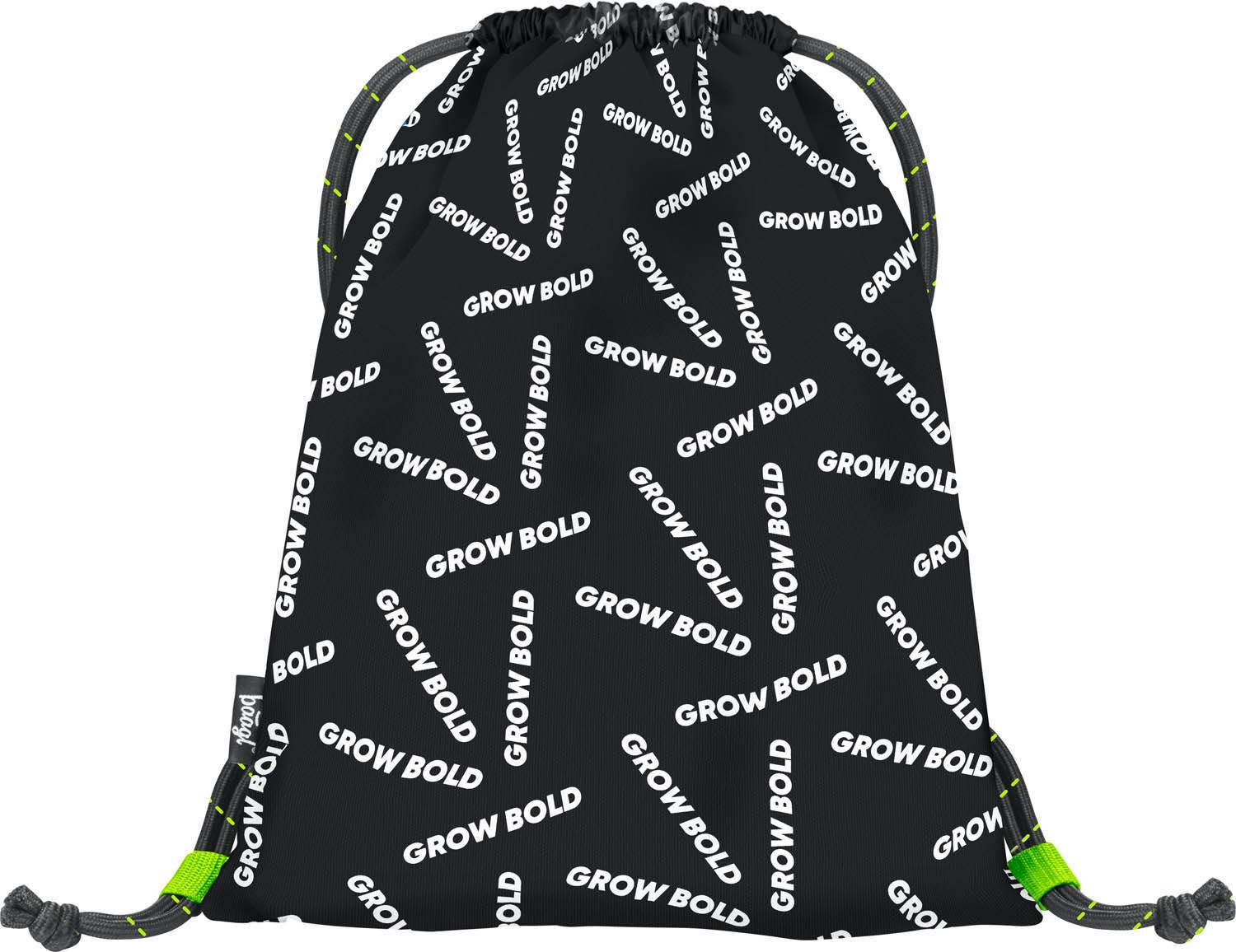 baagl-gym-sacks-sac-de-gym-grow-bold-noir-lavable image 2