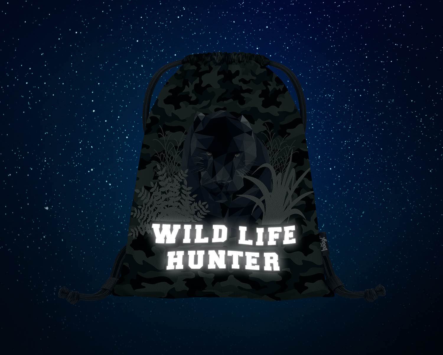 baagl-panther-sac-gym-enfant-noir-lavable image 4