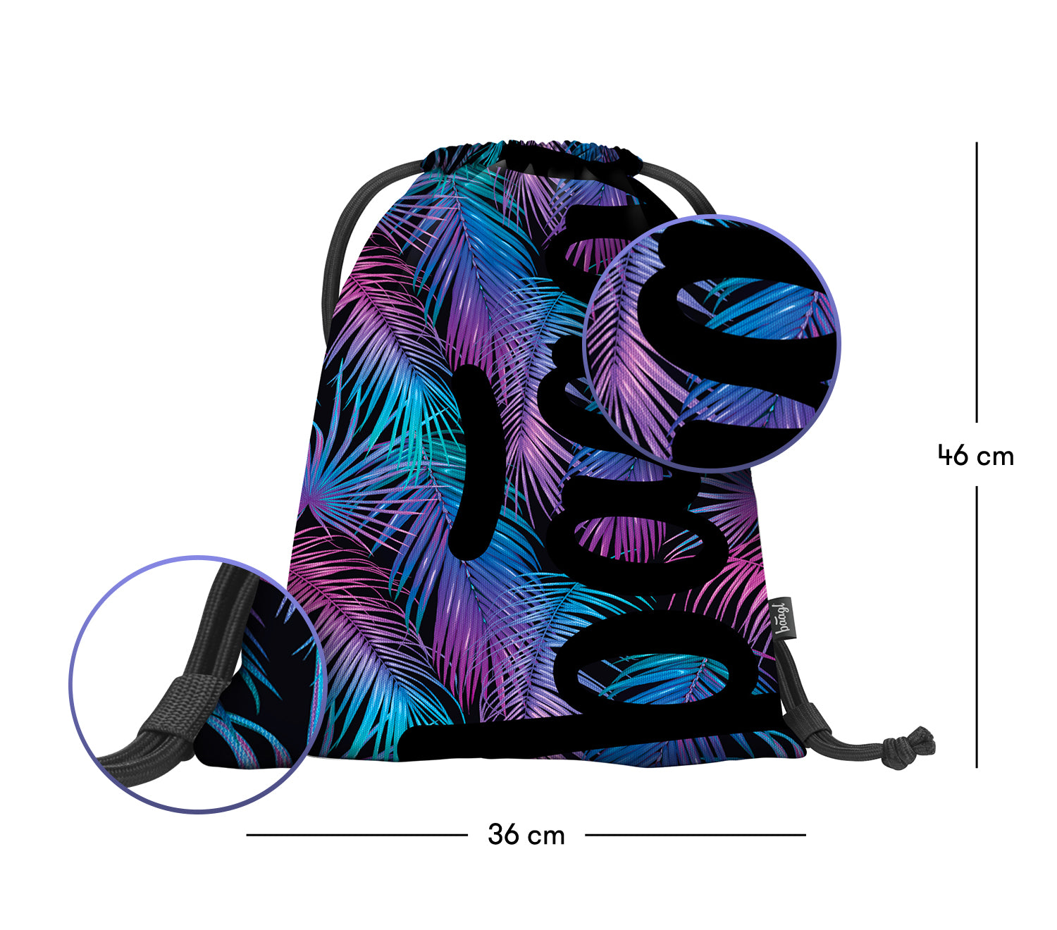 baagl-palm-sac-de-gym-cordon-enfant-lavable image 3