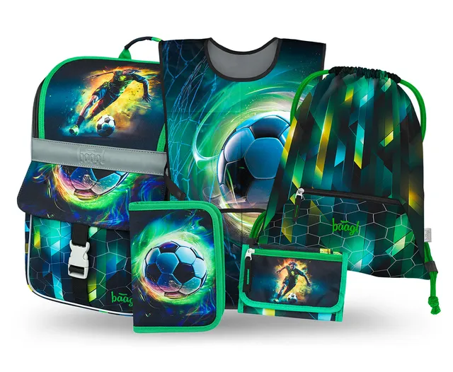 baagl-zippy-football-player-iii-cartable-ensemble-3-pi-ces-foot image 1