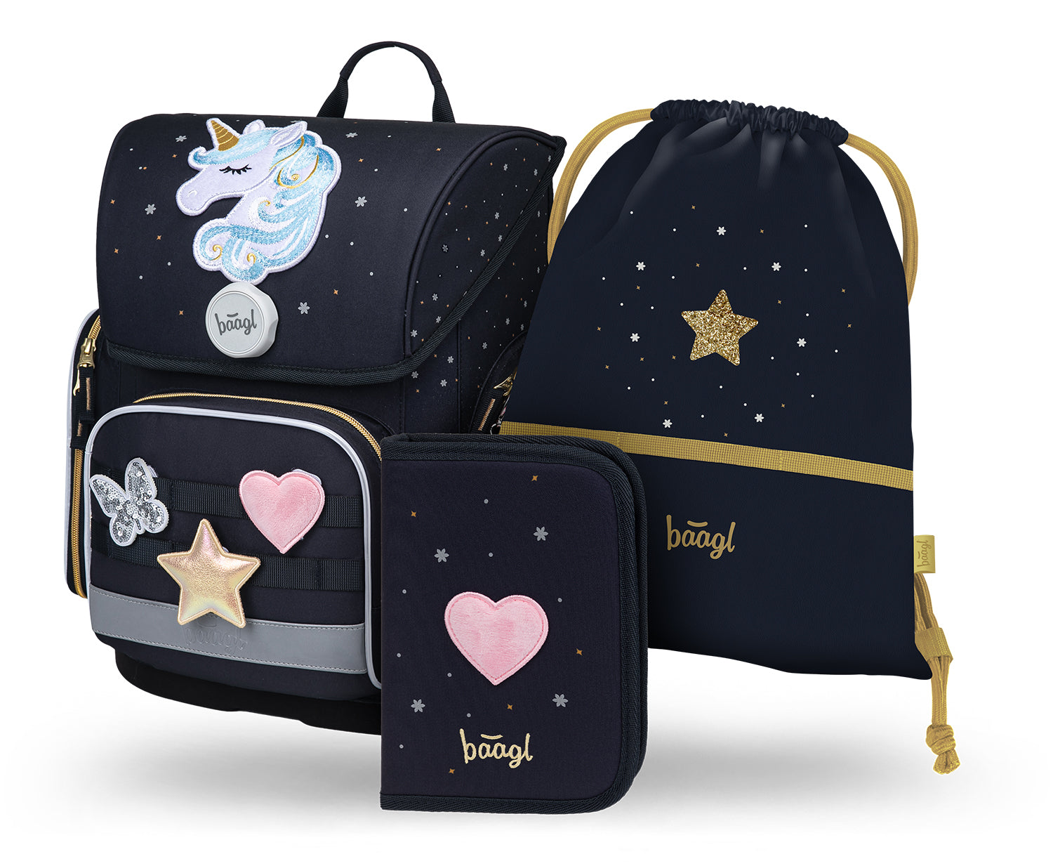 baagl-ergo-unicorn-gold-cartable-ensemble-fille-19-l image 1