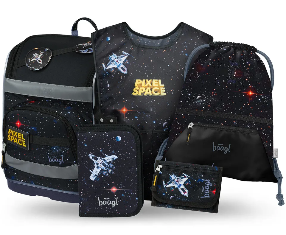 baagl-zippy-plus-pixel-space-ii-set-cartable-21-l image 1