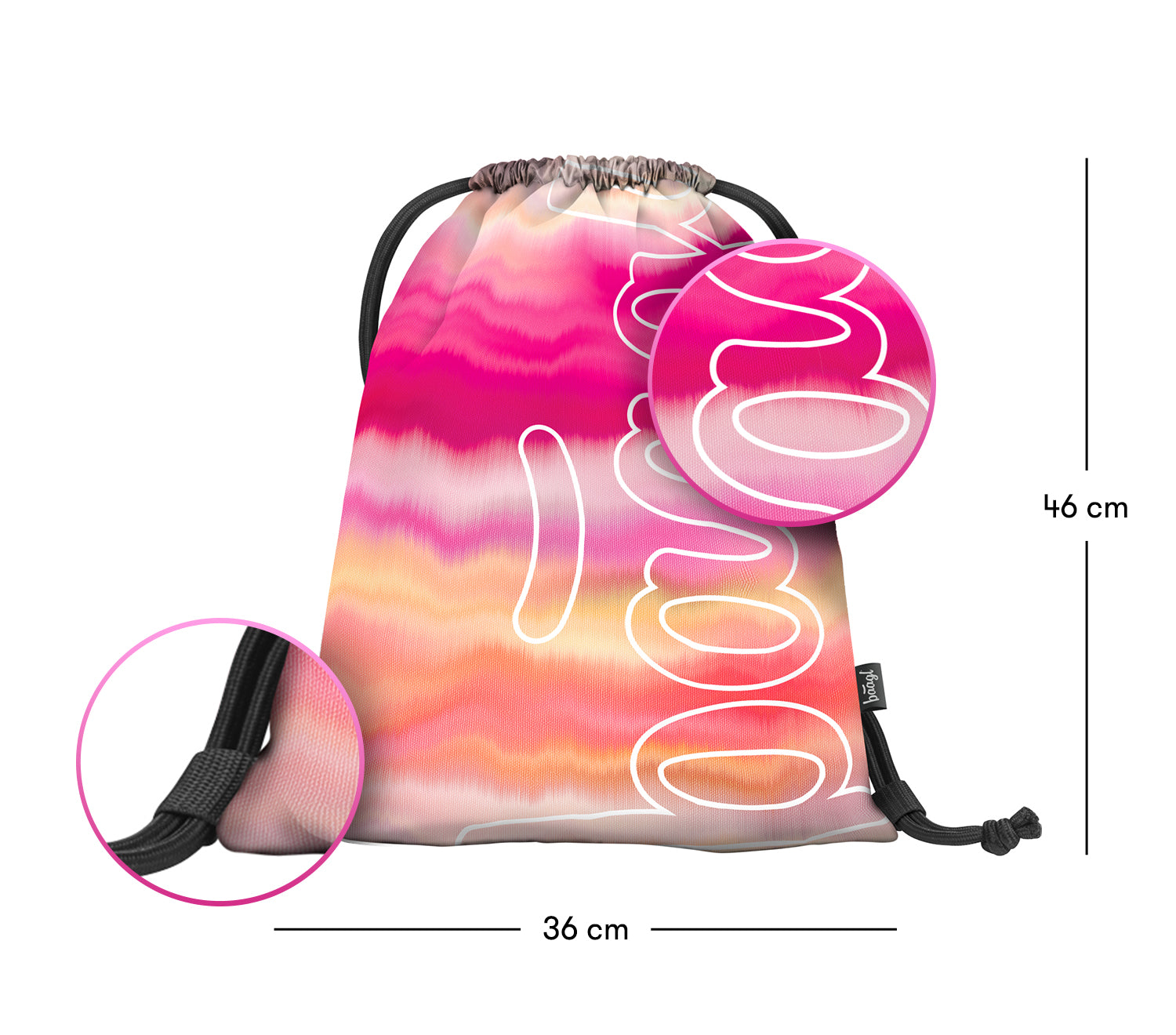 baagl-skate-pink-stripes-sac-gym-enfant-rayures-roses image 3