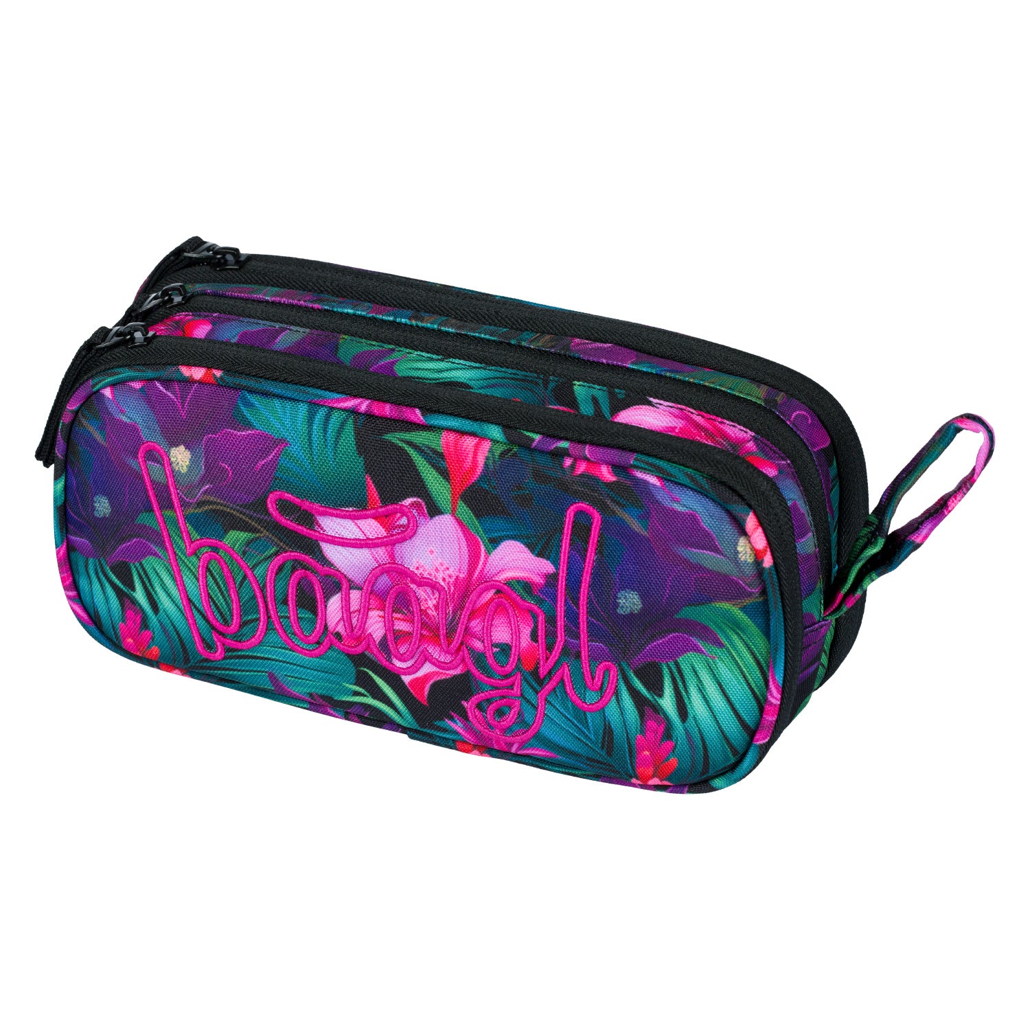 baagl-student-pencil-cases-paradise-trousse-3-zips-fille image 1