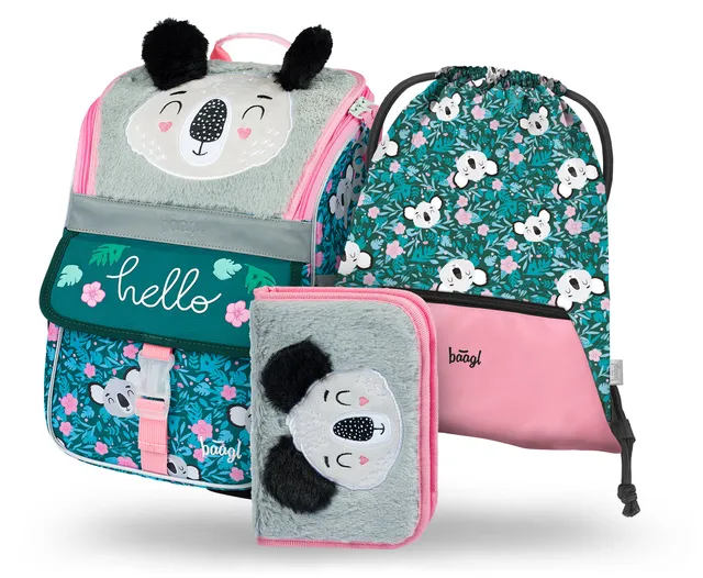 baagl-zippy-baby-koala-set-cartable-fille-18-l-trousse image 1
