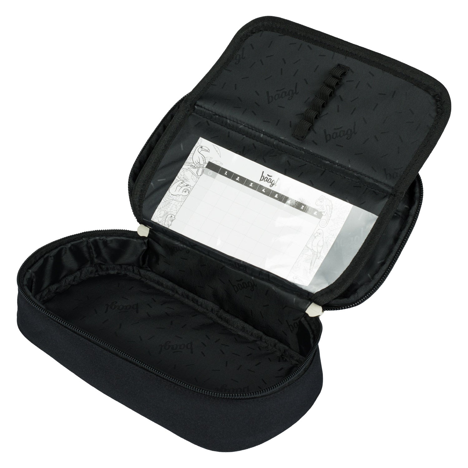 baagl-metallic-holo-trousse-scolaire-rigide-holographique image 2