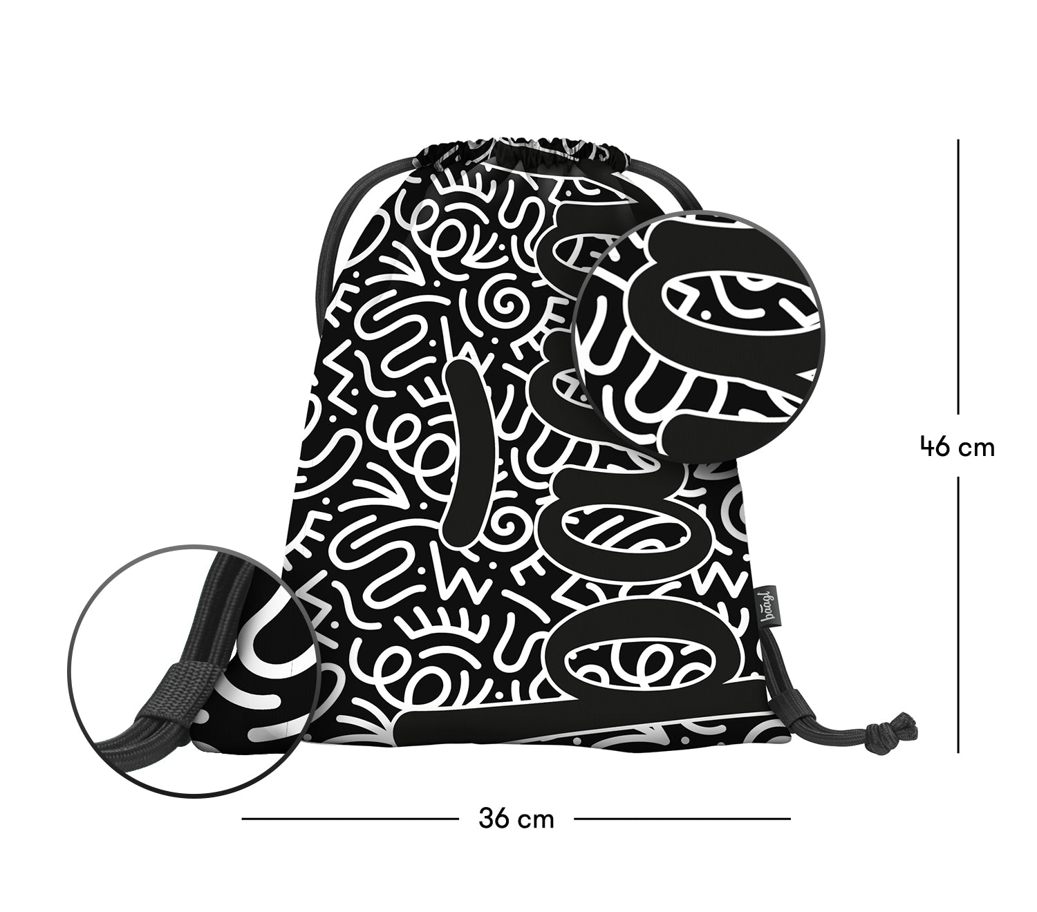 baagl-element-sac-de-gym-enfant-lavable image 3
