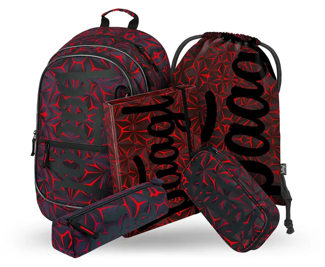 baagl-core-red-polygon-ii-set-scolaire-25-l-complet image 1