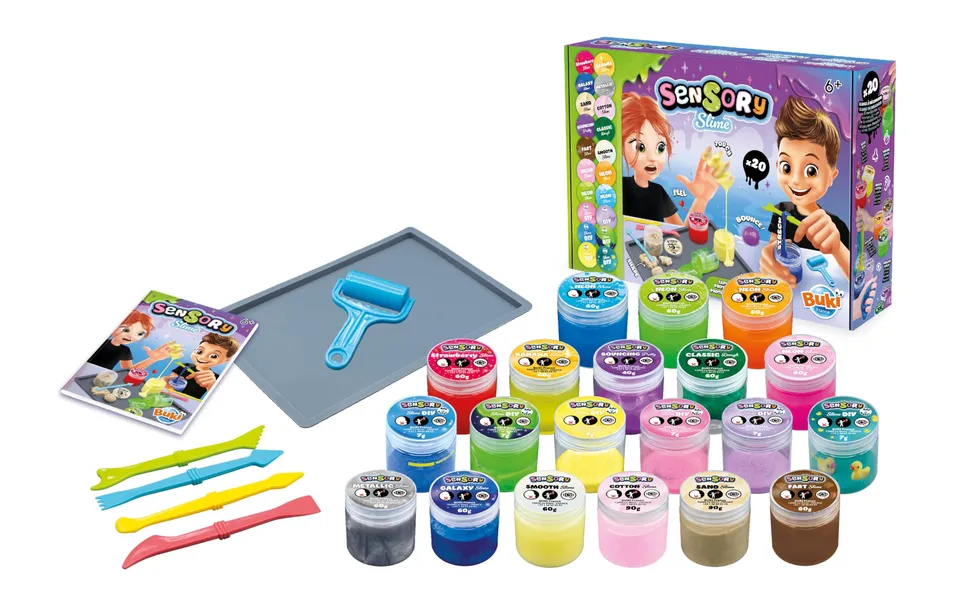 buki-cr-atif-coffret-slime-20-slimes-cr-er-glow-galaxy-6-ans image 1