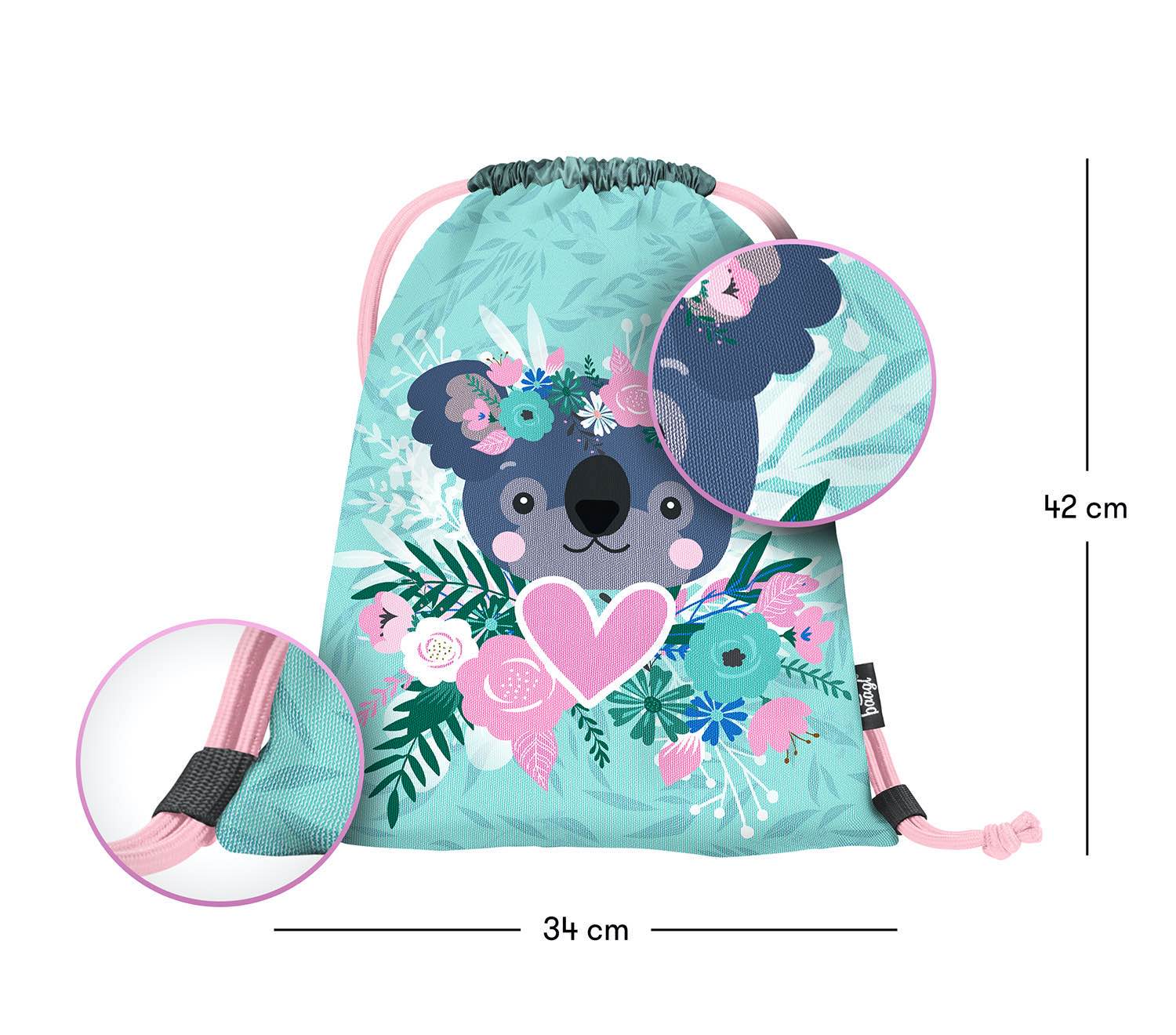 baagl-koala-sac-de-gym-enfant-cordon image 3