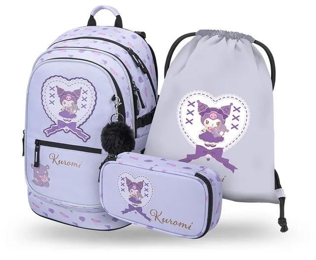 baagl-core-kuromi-sweet-one-kit-scolaire-3-pi-ces-recycl image 1