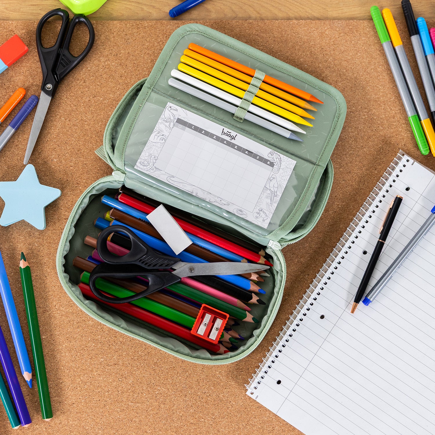 baagl-menthol-trousse-scolaire-recycl-e-vide-ykk image 7