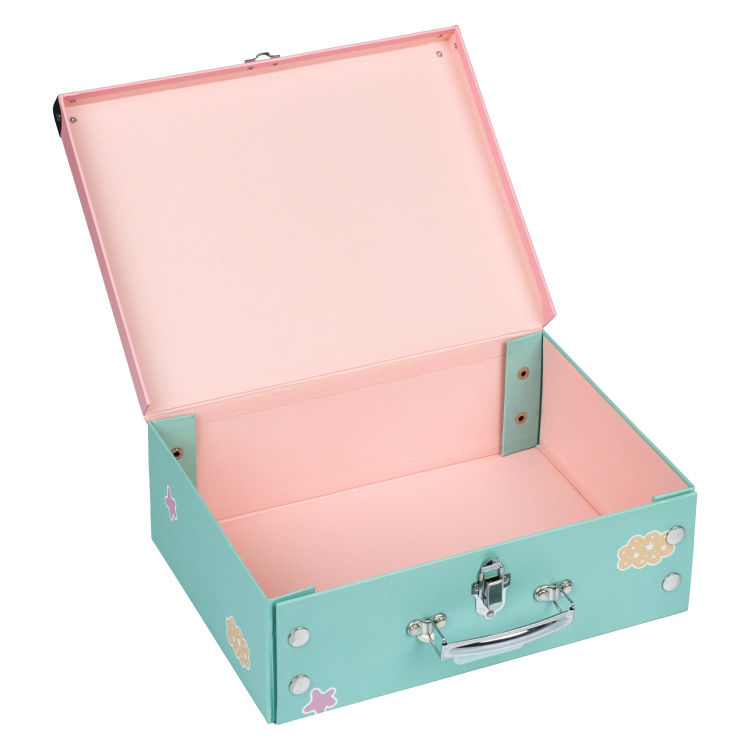 baagl-briefcases-pink-rainbow-valisette-scolaire-pliante-rose image 2