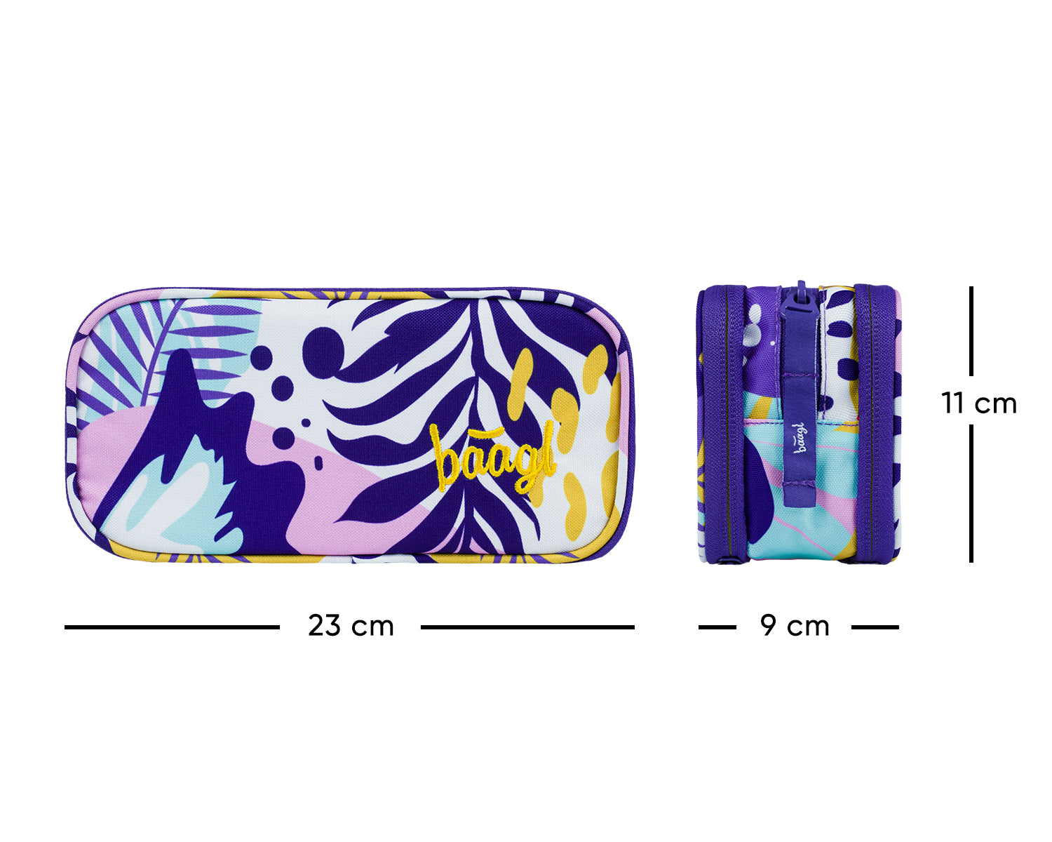 baagl-student-trousse-tudiante-violet-3-compartiments-zipp-s image 7