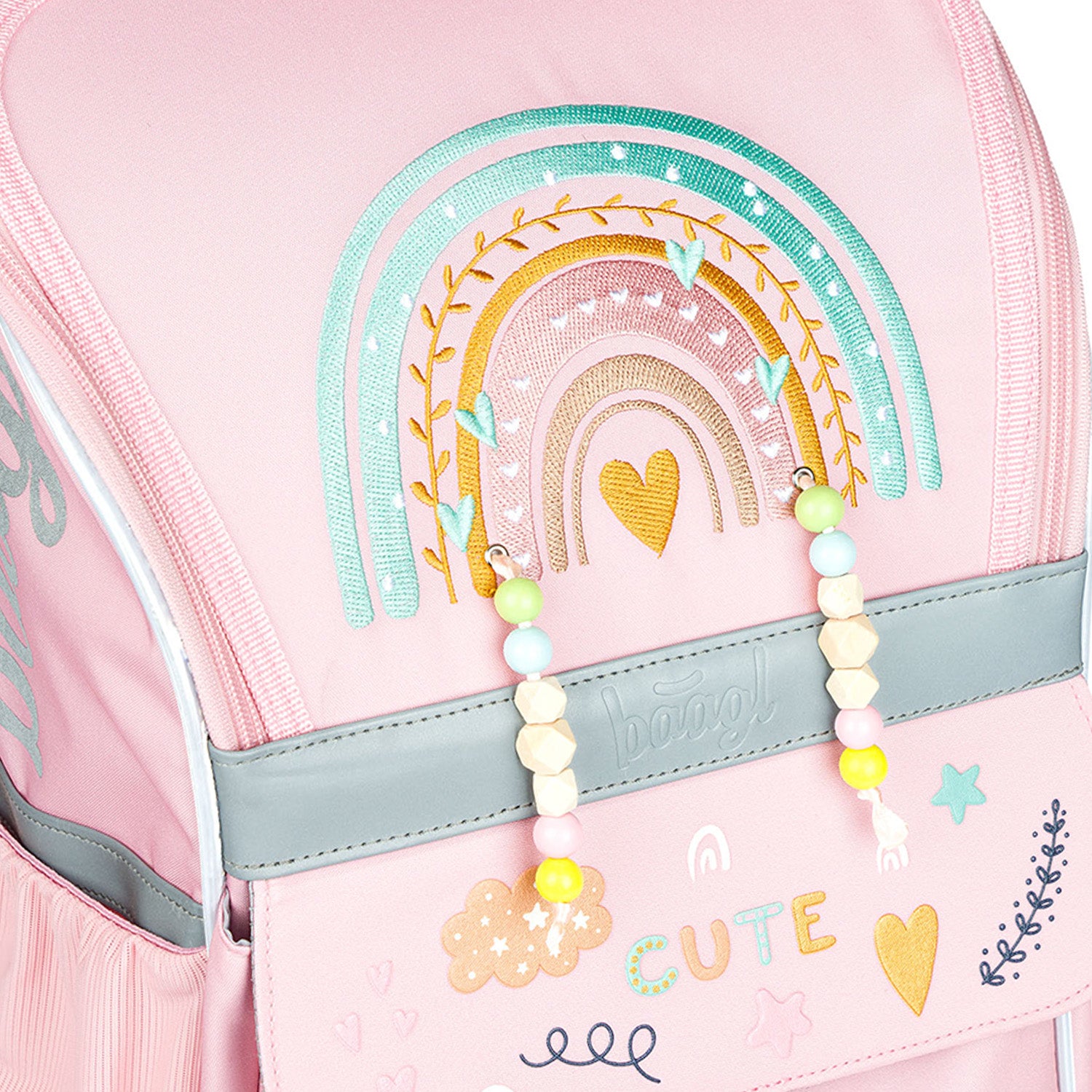 baagl-zippy-pink-rainbow-cartable-fille-18-l-ergonomique image 7