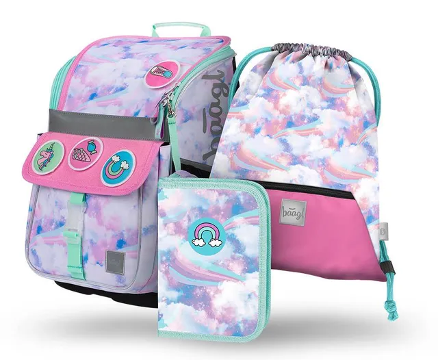 baagl-school-sets-zippy-sky-cartable-ensemble-3-pi-ces-fille image 1