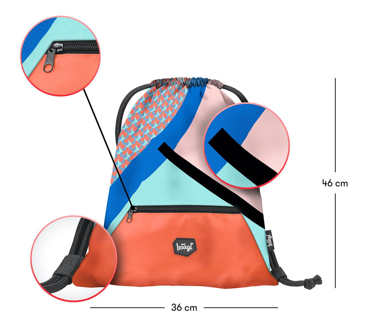 baagl-form-sac-gym-enfant-poche-zip image 3