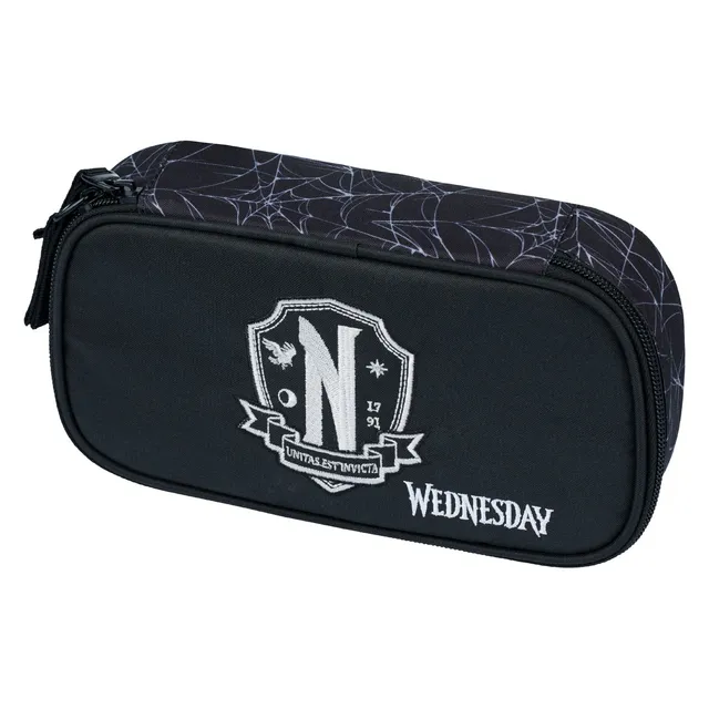 baagl-wednesday-nevermore-trousse-scolaire-vide image 1
