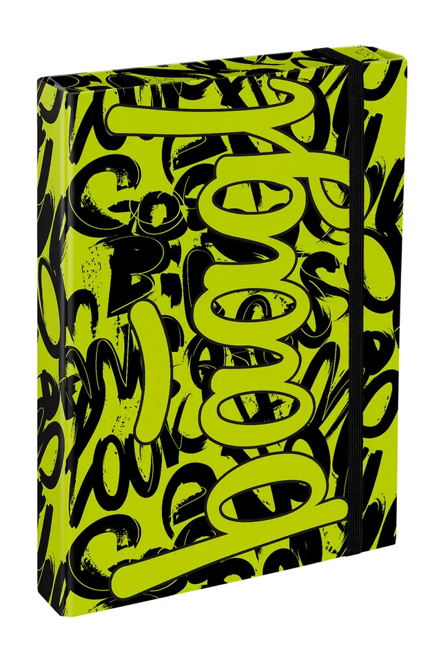 baagl-jumbo-lime-chemise-a4-lastique-verte image 1