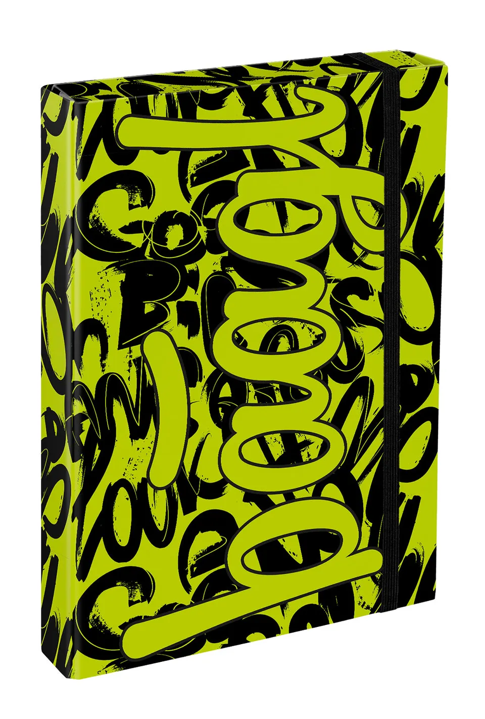 baagl-jumbo-lime-chemise-a4-lastique-verte image 1