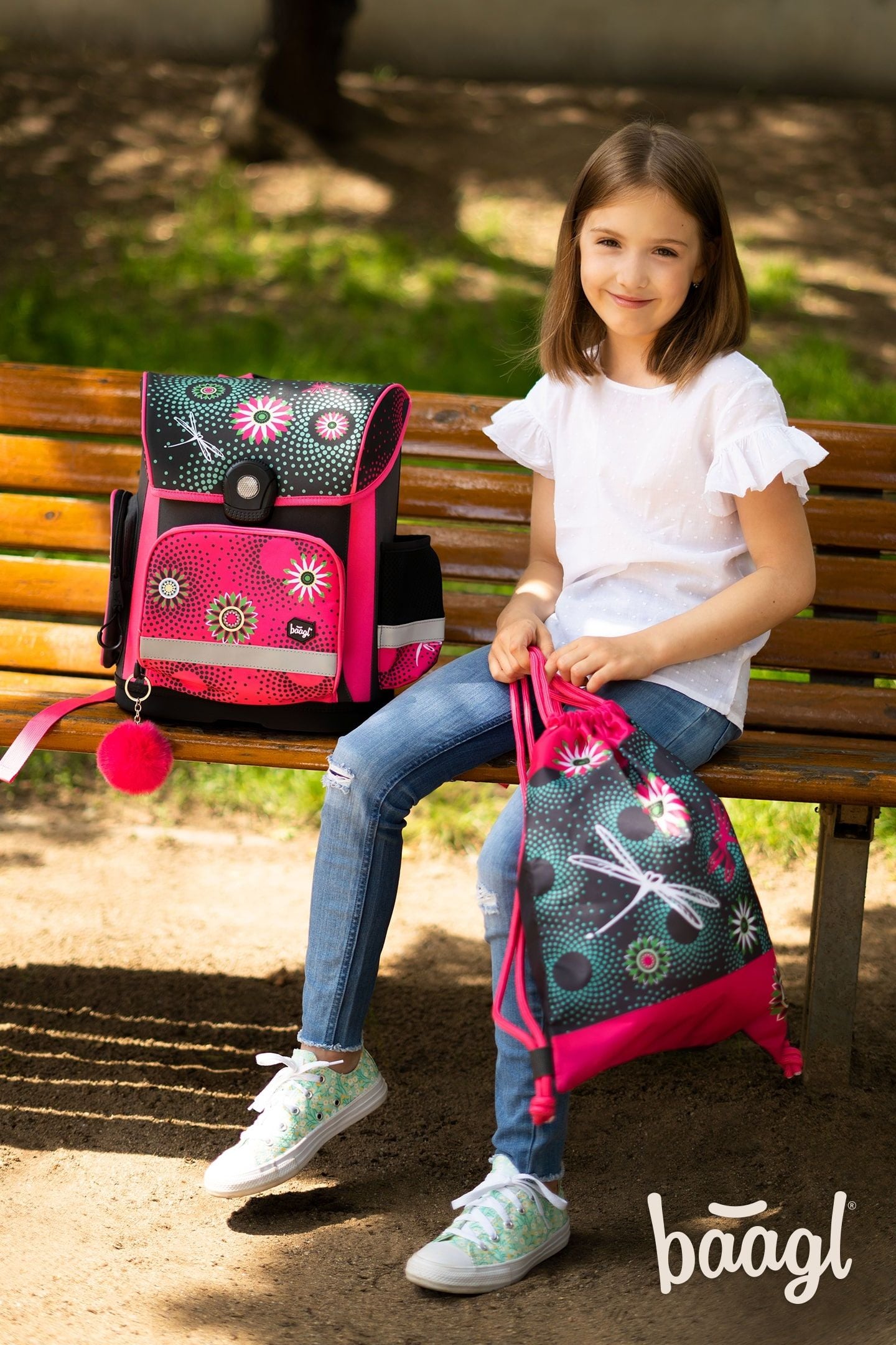baagl-flowers-sac-gym-fille-fleurs-lavable image 5