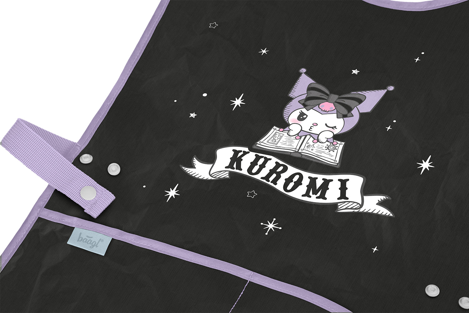 baagl-kuromi-fortune-dream-tablier-enfant-lavable image 3