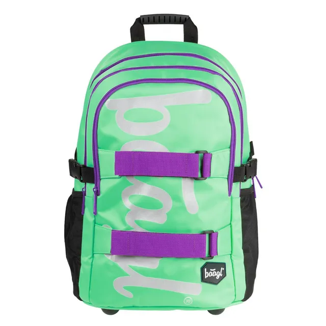 baagl-skate-mint-sac-dos-25-l-menthe-skateboard image 1