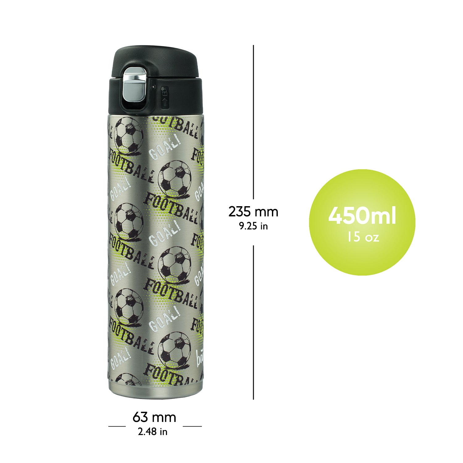 baagl-football-gourde-isotherme-inox-450-ml image 5