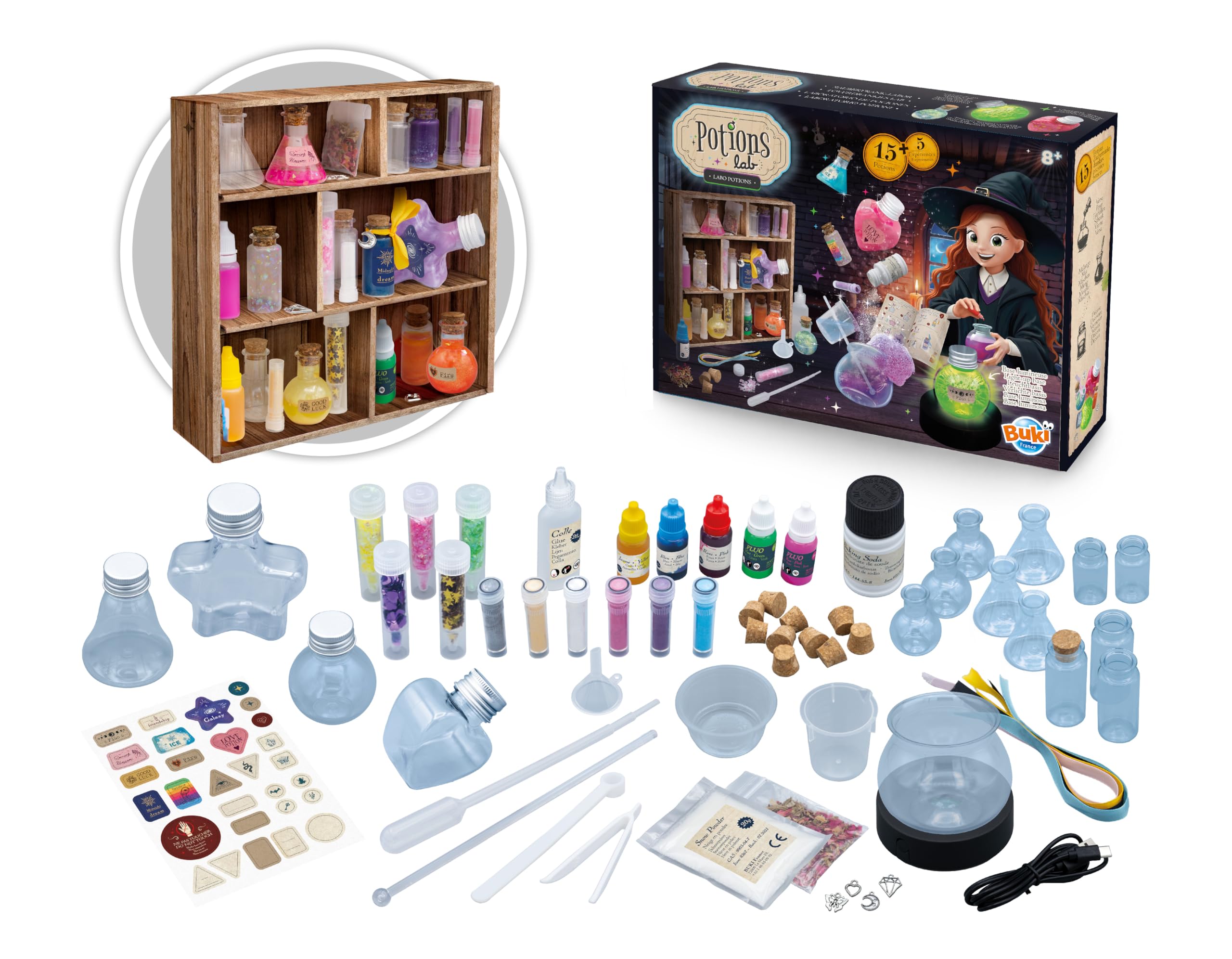 buki-science-labo-potions-2176-kit-15-potions-d-s-8-ans image 1