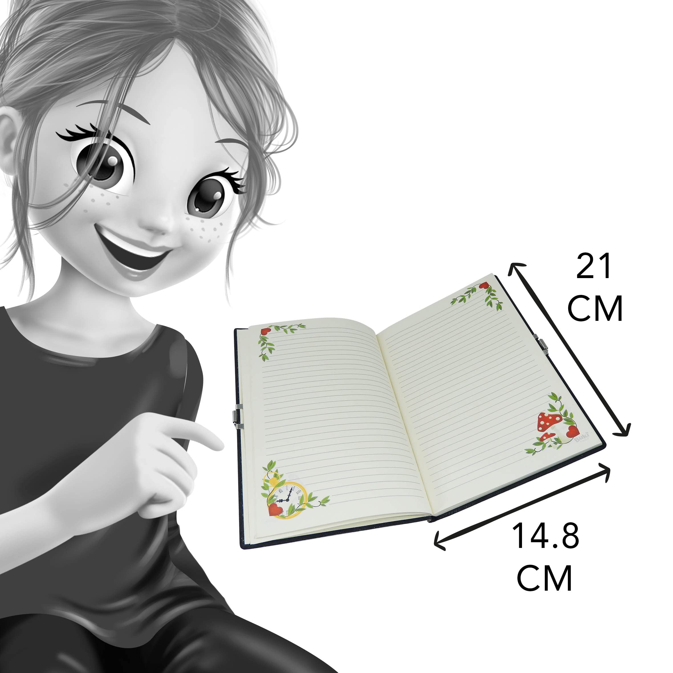 buki-nb003-carnet-secret-cadenas-journal-intime-strass-fille image 8