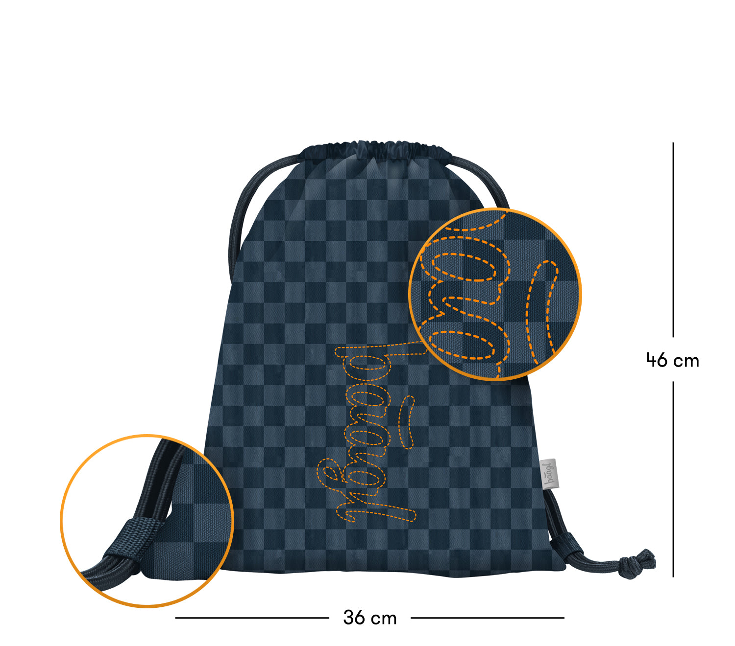 baagl-ska-blue-sac-gym-cordon-lavable-recycl image 3