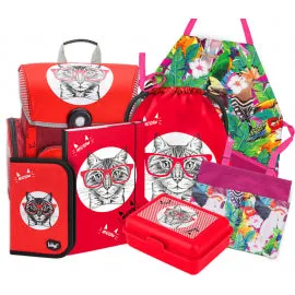 baagl-school-sets-cat-ii-ensemble-cartable-chat-18-l-3-pi-ces image 1