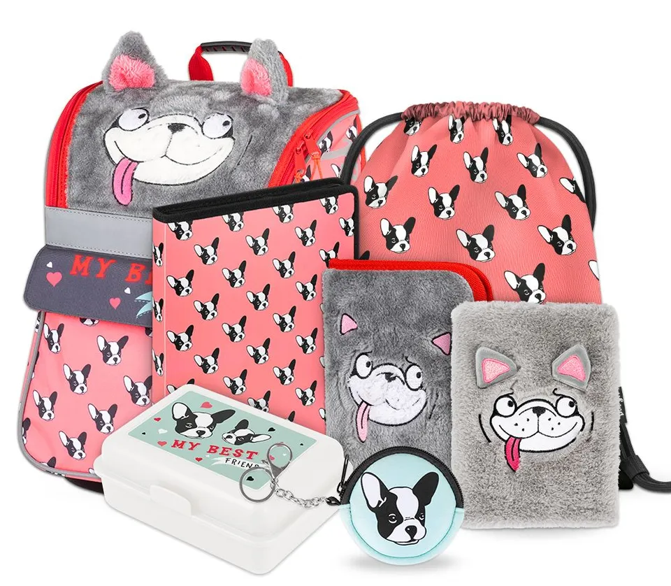 baagl-zippy-doggie-ii-cartable-scolaire-set-fille-chien image 1