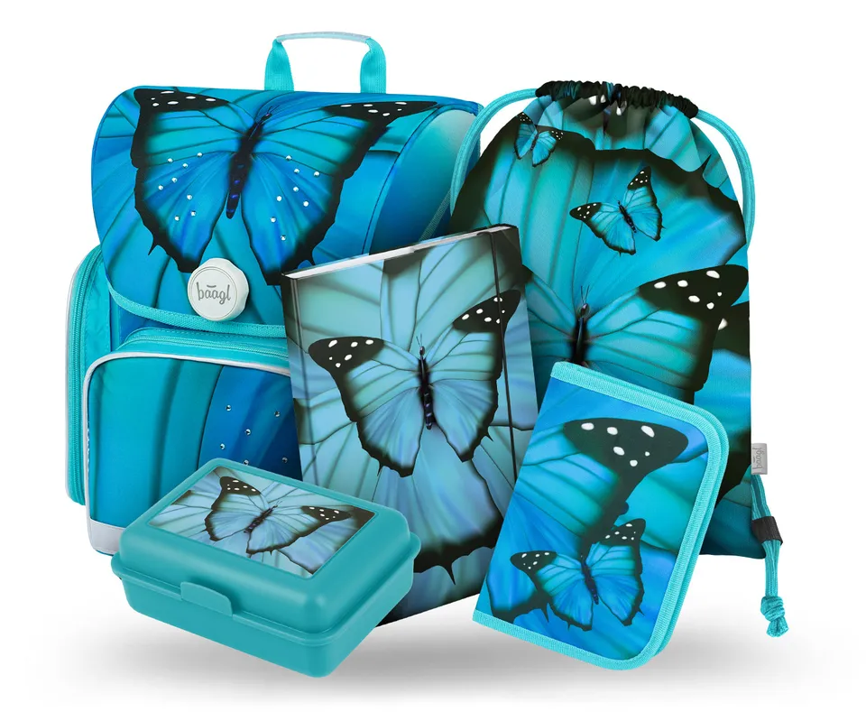 baagl-ergo-butterfly-ii-ensemble-scolaire-fille-papillon image 1
