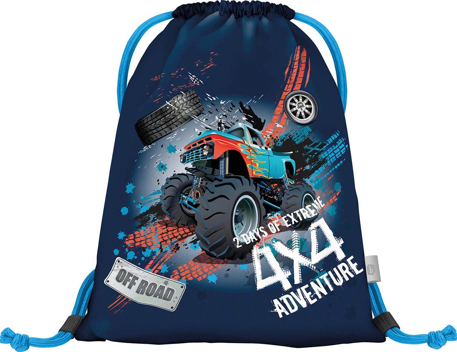 baagl-truck-sac-de-gym-enfant-truck-lavable-cordon image 1