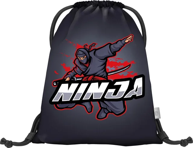 baagl-gym-sacks-ninja-sac-de-gym-noir-gar-on image 1