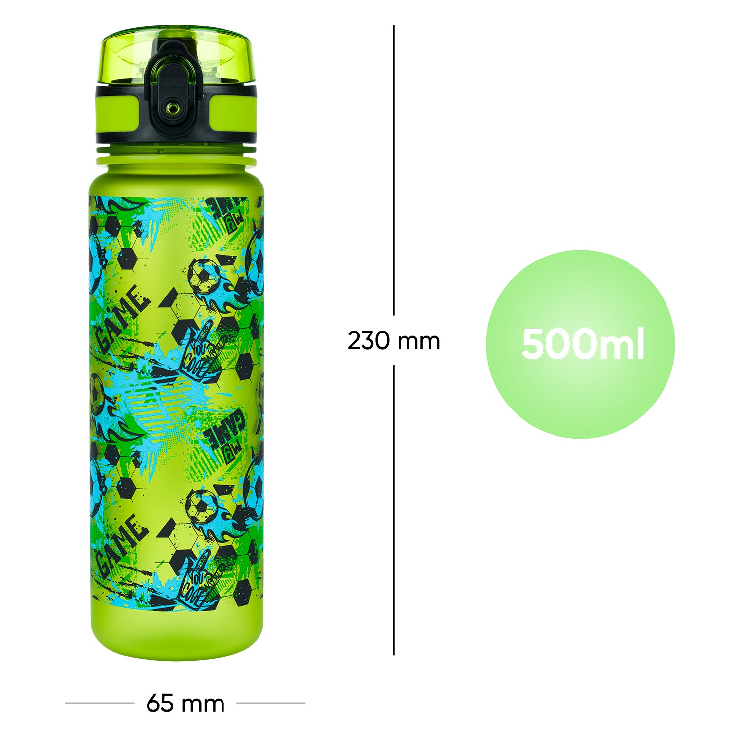 baagl-drinking-bottles-gourde-tritan-football-game-500-ml image 7