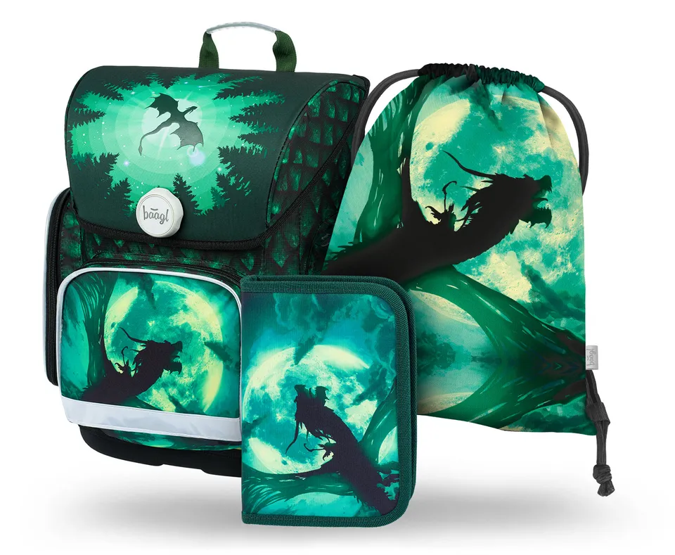 baagl-ergo-dragon-set-cartable-scolaire-19-l-magn-tique-gar-on image 1