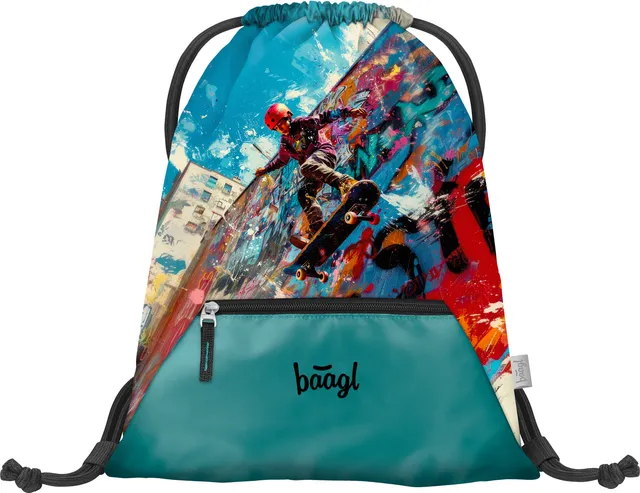 baagl-skatepark-sac-sport-enfant-pochon-poche-zipp-e image 1