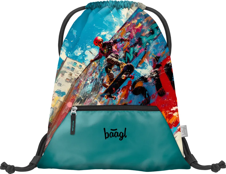 baagl-skatepark-sac-sport-enfant-pochon-poche-zipp-e image 1
