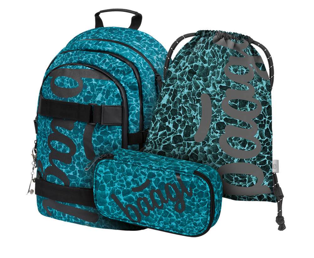 baagl-skate-aquamarine-sac-dos-ensemble-scolaire-25-l image 1