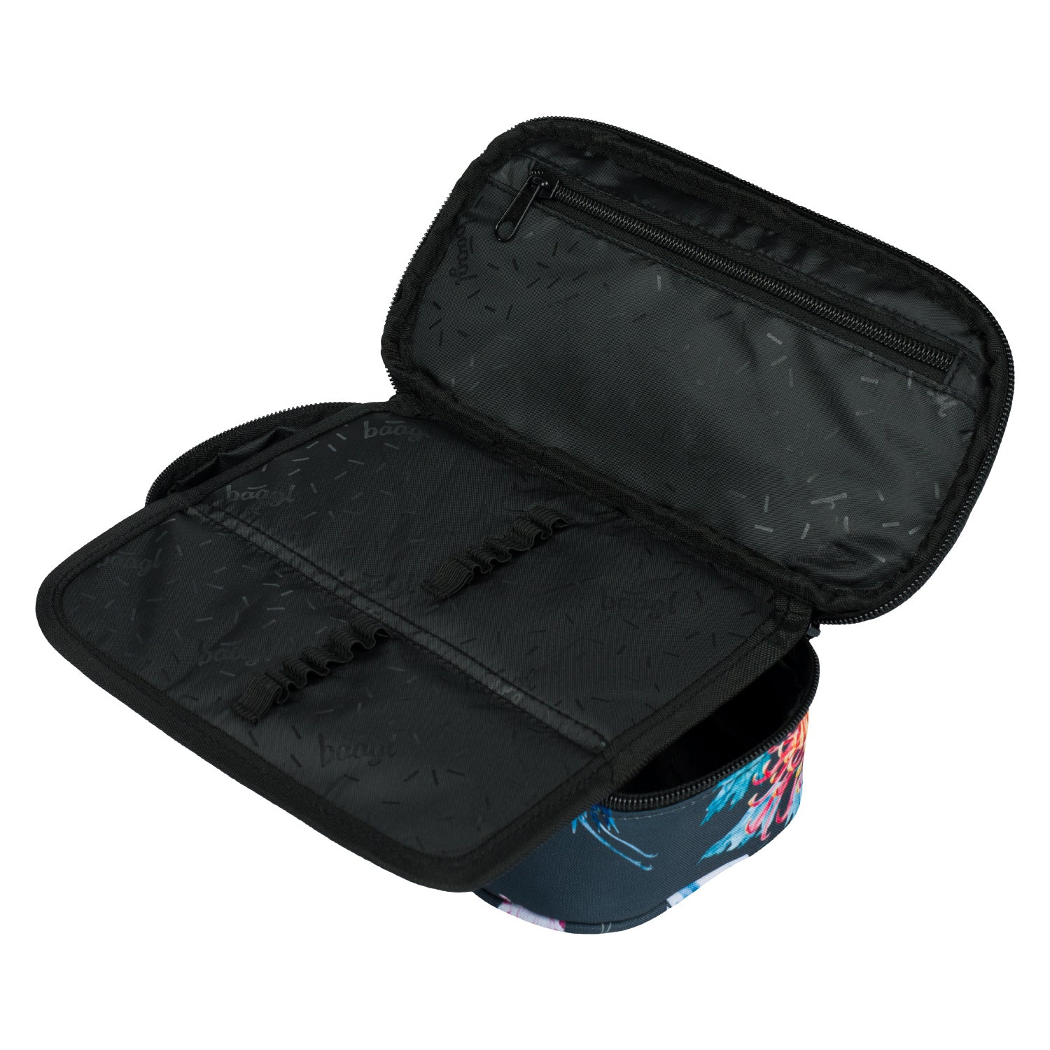 baagl-birds-trousse-scolaire-rigide-fille-vide image 3