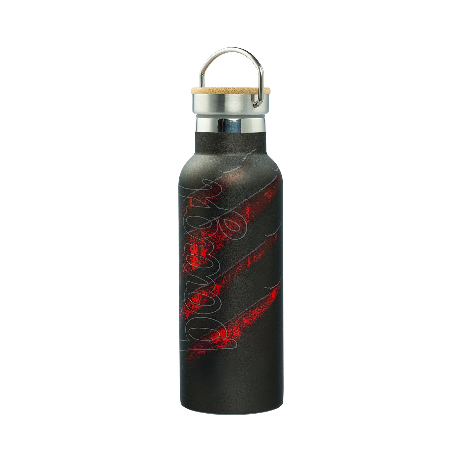 baagl-volcano-gourde-isotherme-500-ml-inox-bambou image 1