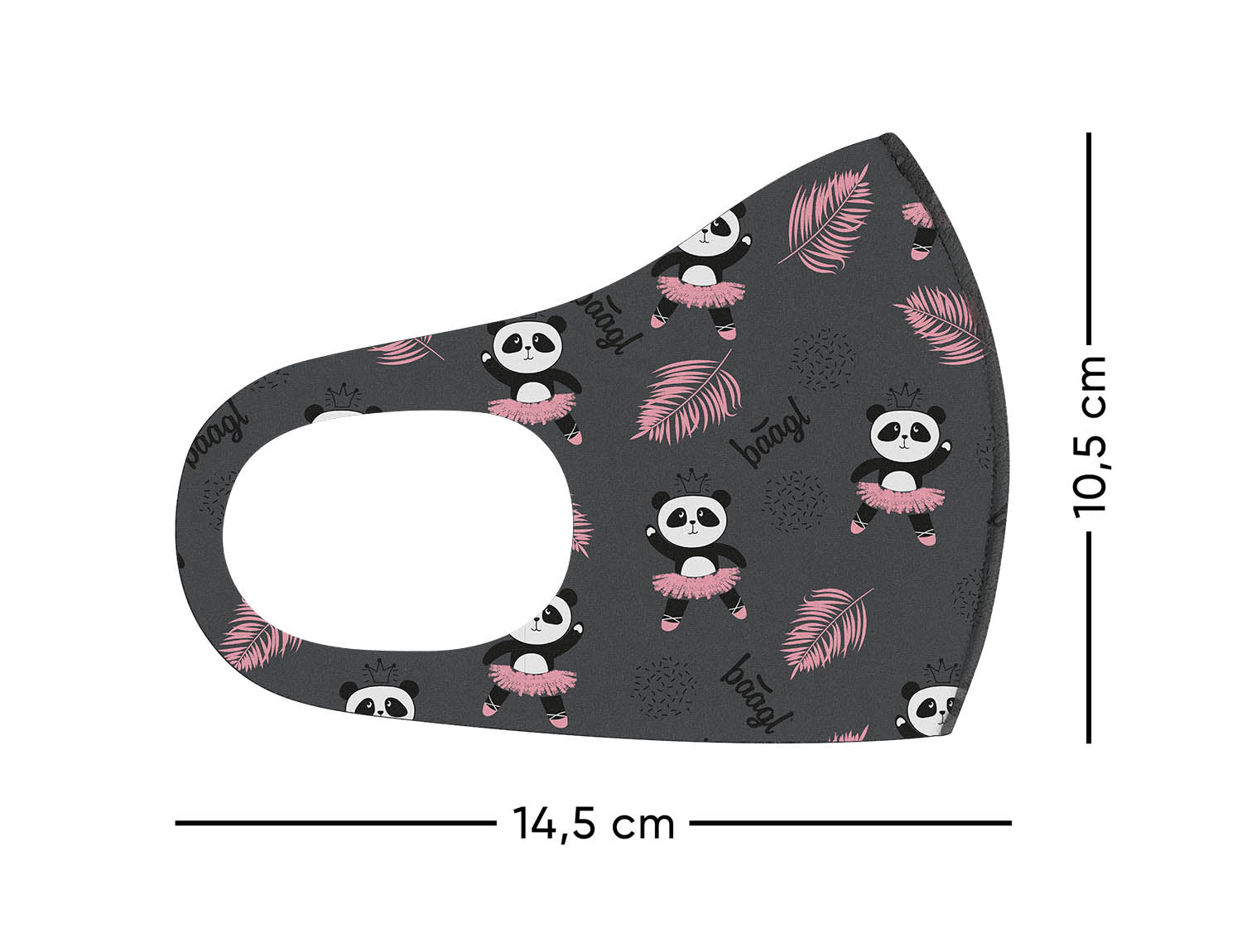 baagl-panda-masque-tissu-enfant-lavable-microfibre image 2