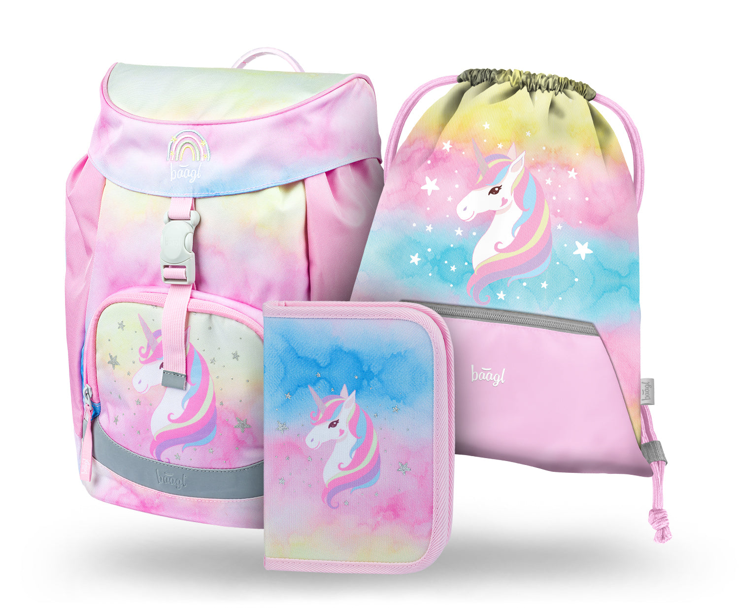baagl-school-sets-airy-rainbow-unicorn-cartable-cp-l-ger image 1
