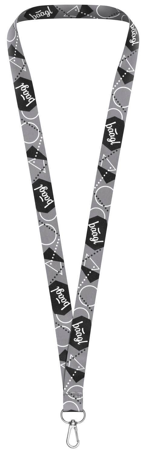 baagl-porte-cl-s-long-lanyard-gris-nylon-imprim image 1